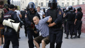 Russian police crack down hard on Moscow election protest