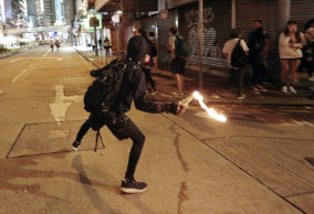 Hong Kong police arrest over 200 people, seize 188 petrol bombs in Saturday's violence