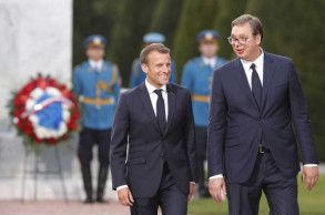 France's Macron vows to help restart Serbia-Kosovo talks