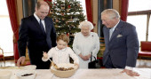 Queen Elizabeth II attends church; Philip still in hospital