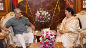 Speaker drops by Bangabhaban for meet with president