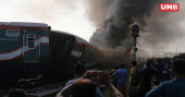 Train accident again,this time in Sirajganj; 3 coaches catch fire