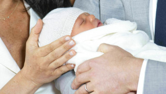 Meghan, Harry present royal newborn to public