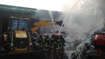 Cotton mill catches fire in Habiganj 