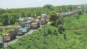 Vehicular movement on Dhaka–Sylhet highway resumes