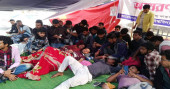 Dhaka City Polls: 10 DU students fall sick during hunger strike