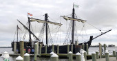 Columbus ship replicas sail into Mississippi harbor