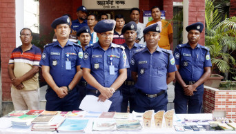 Six Shibir men held with cocktails, jihadi books in Naogaon