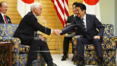 Pence, Abe discuss trade, NKorea ahead of regional summits