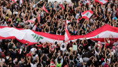 Hundreds of thousands of Lebanese protesters flood streets