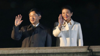 Japan emperor greets at celebration hosted by conservatives