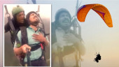 Hilarious paragliding viral video inspires memes on social media