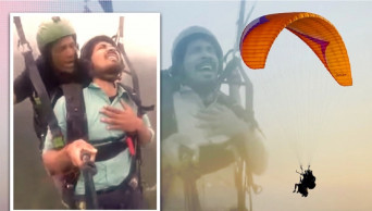 Hilarious paragliding viral video inspires memes on social media
