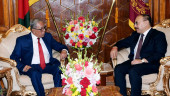 Outgoing Indian envoy Shringla meets President