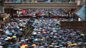 Hong Kong protesters disperse peacefully