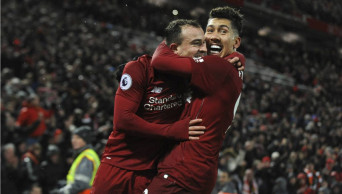 Shaqiri double earns Liverpool 3-1 win over Man United