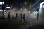 Hong Kong suspends trains, again rallies after 'dark day'