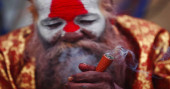 Thousands light up joints during Hindu festival in Nepal
