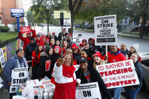 Chicago teachers strike, say issue simple: 'It's the kids'