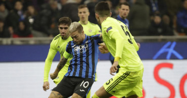 Atalanta beats Dinamo 2-0 for 1st Champions League win