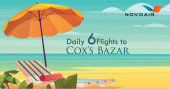 NOVOAIR increases flights to Cox’s Bazar