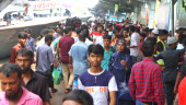 Facing hazards, Eid holidaymakers keep moving out of Dhaka