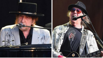 Bob Dylan and Neil Young share Hyde Park stage