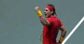 Nadal leads Spain to win over Russia in Davis Cup Finals