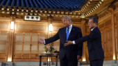 K-pop band greets Trump during Seoul visit