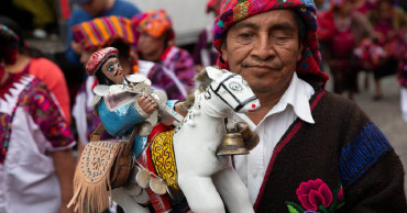 Guatemala town celebrates patron saint with dance, fireworks