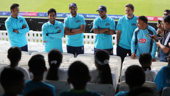 Tigers host 'coaching clinic' with children to celebrate ICC, Unicef