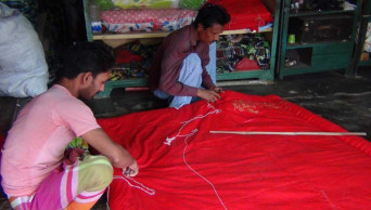 Faridpur quilt makers get busy as winter nears