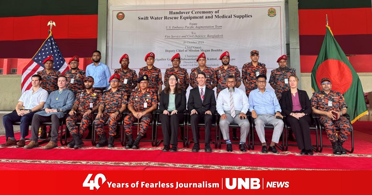 US donates first responder equipment to Bangladesh