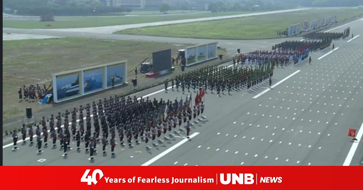 Spectacular combined forces parade marks Independence Day