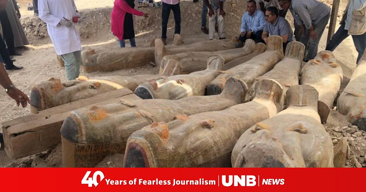 Egyptian officials unveil new archaeological finds