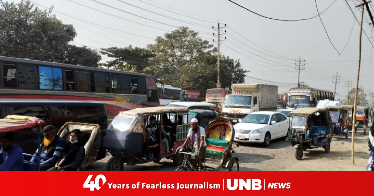 Delay in Dhaka-Narayanganj Link Road expansion causes severe traffic ...