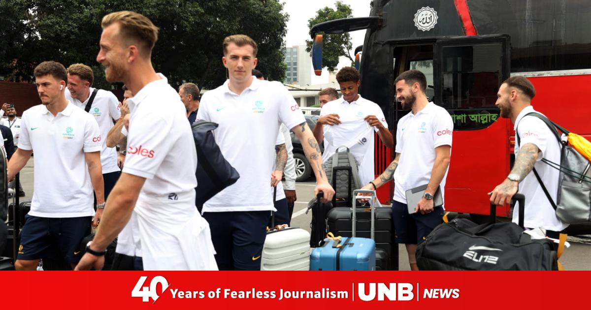 FIFA WC Qualifiers: Australian Football team arrives Dhaka