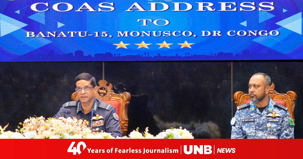 BAF Chief briefs contingent for UN Peacekeeping mission in Congo